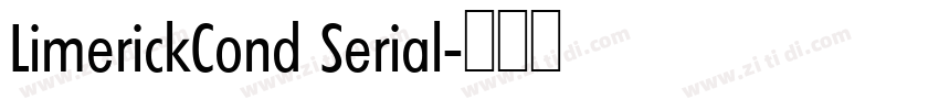 LimerickCond Serial字体转换
